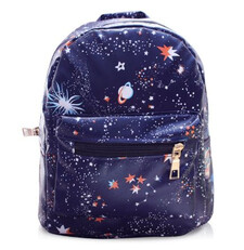 Modny plecak szkolny dla młodzieży kosmos gwiazdy